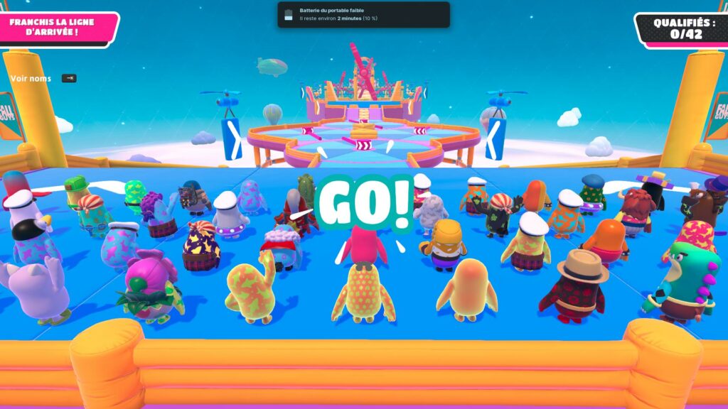 Gameplay de Fall Guys