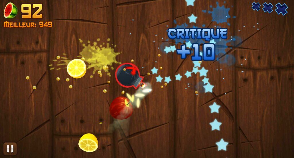 Gameplay de Fruit Ninja