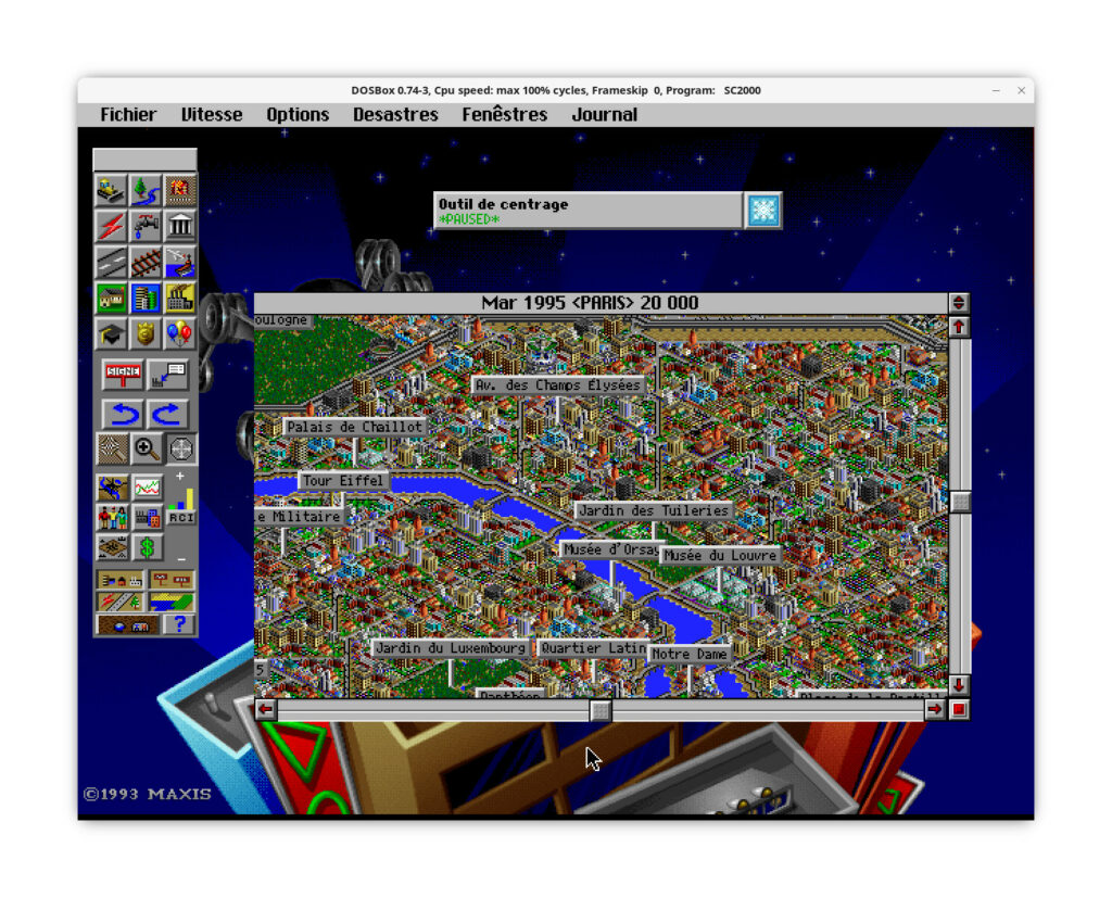 Gameplay de SimCity 2000.