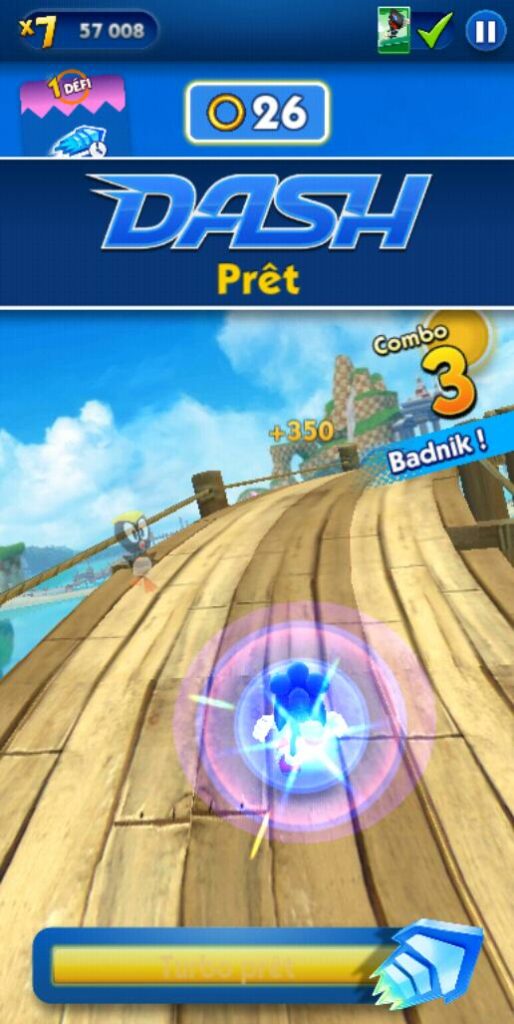 Gameplay de Sonic Dash